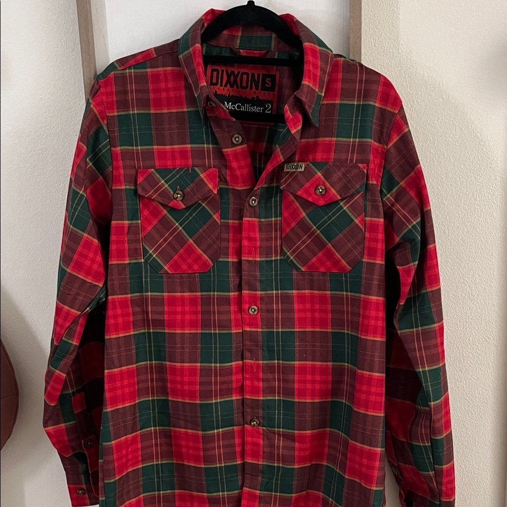 DIXXON McCallister Red and Green Plaid Shirt